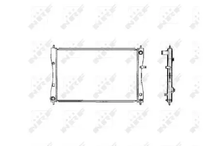 Радиатор, охлаждение двигателя NRF 53463