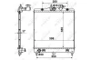 Kia picanto радиатор двигателя 1.1 04- NRF 53489 (фото 2)