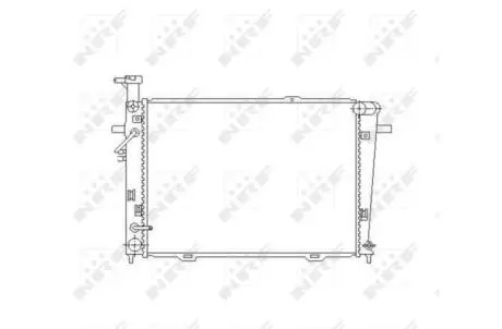 Радіатор охолодження двигуна NRF 53496