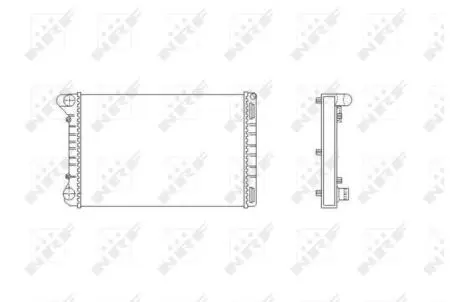 Радиатор двигателя fiat punto ii 1.9jtd 03- NRF 53665