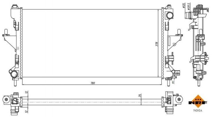 Интеркуллер NRF 54202A (фото 1)