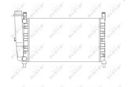 Радиатор, охлаждение двигателя NRF 54701