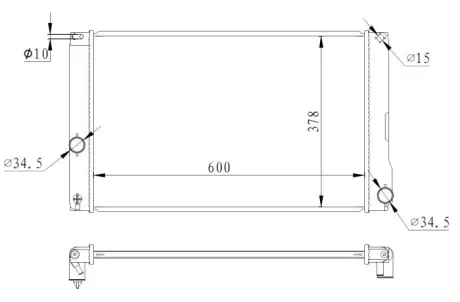 Радиатор двигателя toyota auris 1.8h 10.12-12.18 NRF 550008