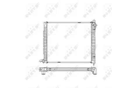 Радіатор, охолодження двигуна NRF 55445