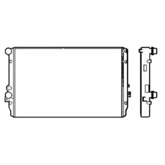 Радіатор, охолодження двигуна NRF 58334