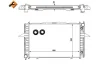 Радіатор двигуна volvo s70/v70 97- NRF 58343 (фото 2)