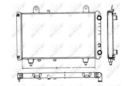 Радіатор, охолодження двигуна NRF 58749