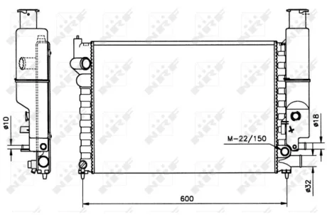 Радіатор охолодження NRF 58802