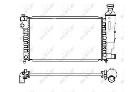Радиатор, охлаждение двигателя NRF 58920