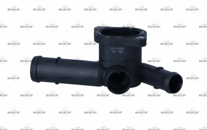 Фланец охлаждающей жидкости audi a3, seat cordoba, ibiza iii, leon, toledo ii, skoda fabia i, octavia i, vw bora, bora i, golf iv, multivan t5, polo, polo iii classic 1.6-2.0cng 12.95- NRF 775027 (фото 1)