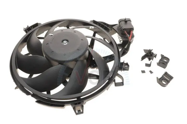 Вентилятор радіатора (електричний) opel combo/corsa 1.3/1.7d 00-(пошкоджені кріплення) NRF DSC_47690 (фото 1)