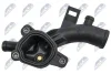 Фланець системи охолодження Opel Astra J, Corsa D/E, Meriva B 1.2-1.4 NTY CTM-PL-016 (фото 3)