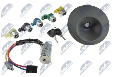 Комплект цилиндров замка зажигания+двери+бак Kengoo I 98-07 NTY EZC-RE-072