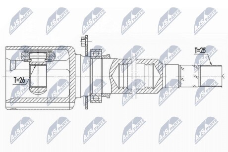 Шарнір рівних кутових швидкостей NTY NPW-AR-009