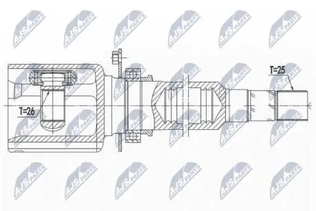 Шарнир равных угловых скоростей NTY NPW-AR-009