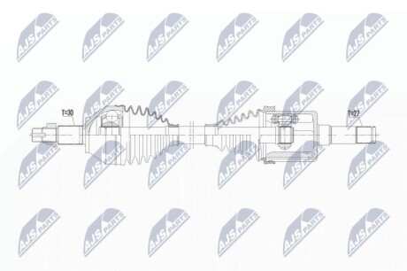 Полуось NTY NPW-AR-020 (фото 1)