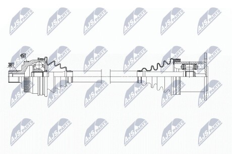 Полуось NTY NPW-AU-007