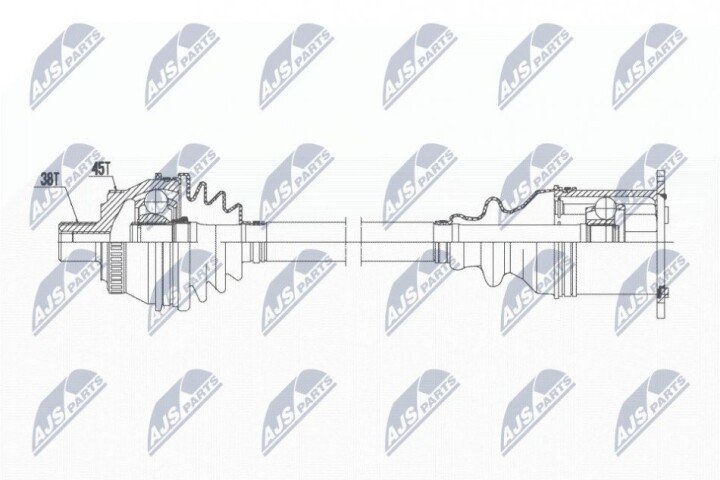 Полуось NTY NPW-AU-017 (фото 1)