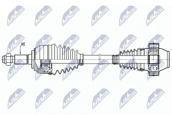 Полуось NTY NPW-AU-025 (фото 1)