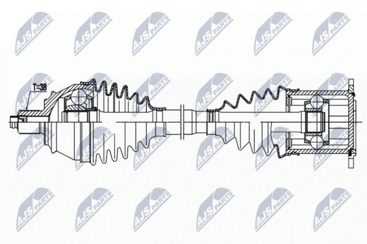 Полуось NTY NPW-AU-033 (фото 1)