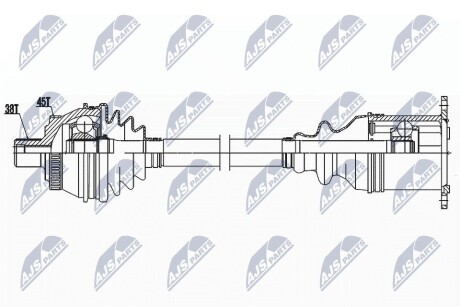 Полуось NTY NPW-AU-038