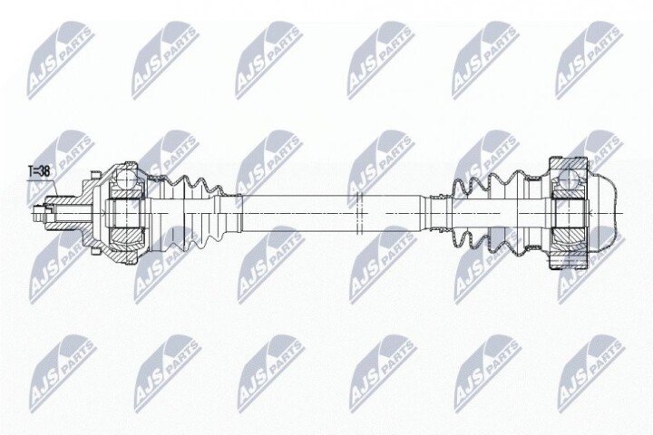 Піввісь NTY NPW-AU-044 (фото 1)