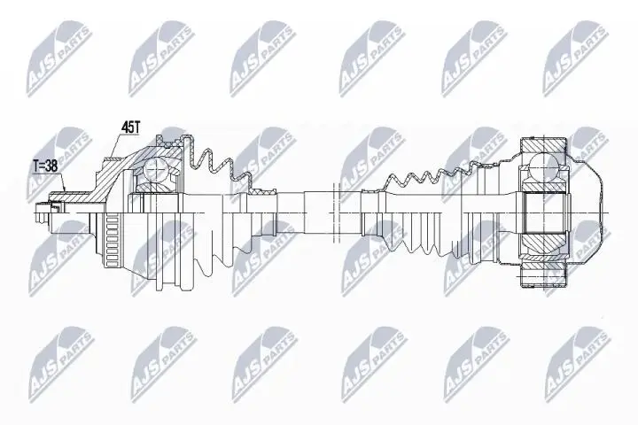 Полуось NTY NPW-AU-048 (фото 1)