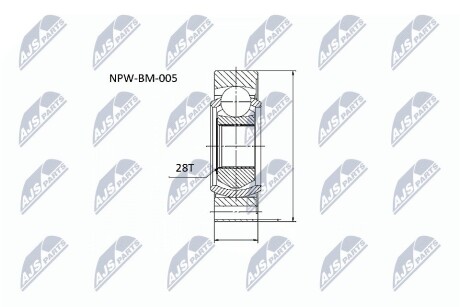 Шарнир равных угловых скоростей NTY NPW-BM-005