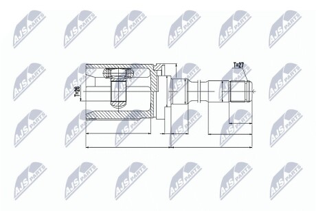 Шарнір рівних кутових швидкостей NTY NPW-BM-010