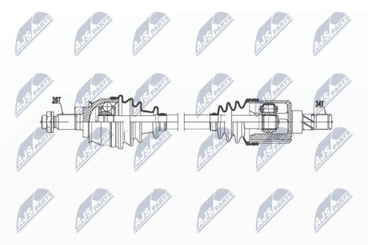 Піввісь NTY NPW-BM-020 (фото 1)