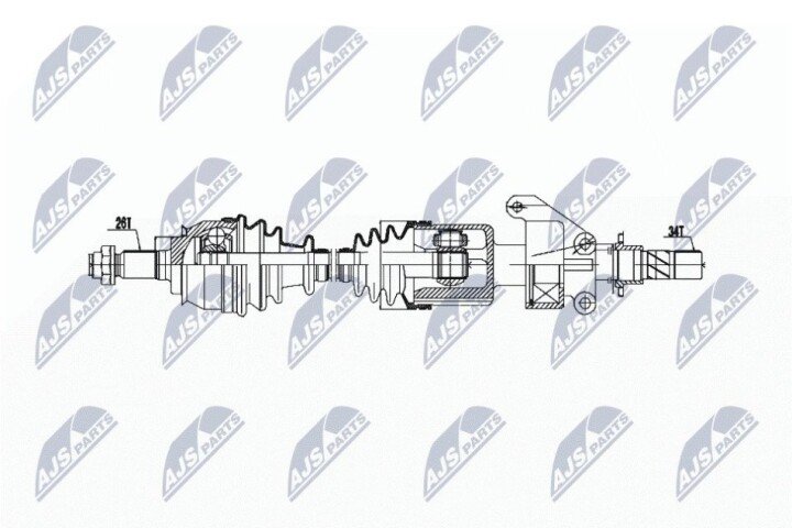 Полуось NTY NPW-BM-021 (фото 1)