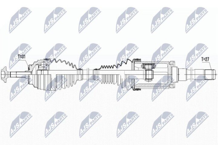 Піввісь NTY NPW-BM-027 (фото 1)