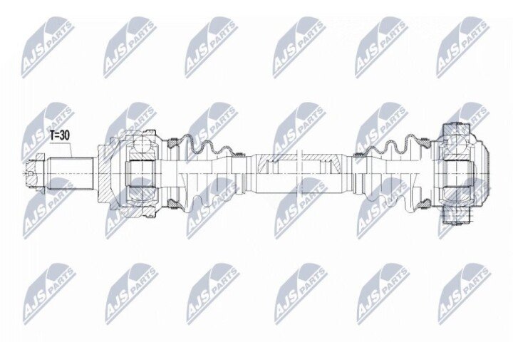 Піввісь NTY NPW-BM-037 (фото 1)