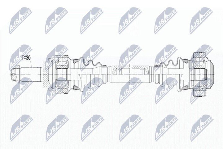 Піввісь NTY NPW-BM-038 (фото 1)