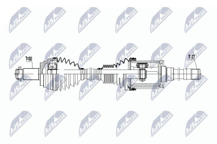 Полуось NTY NPW-BM-040 (фото 1)