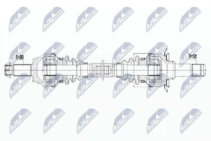 Піввісь NTY NPW-BM-042 (фото 1)