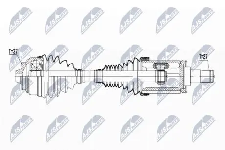Полуось NTY NPW-BM-045