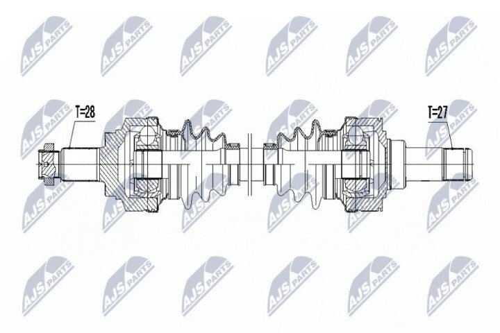 Полуось NTY NPW-BM-047 (фото 1)