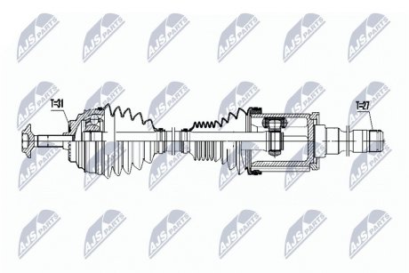 Полуось NTY NPW-BM-050