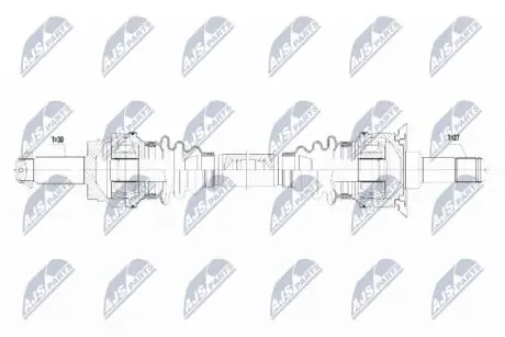 Полуось NTY NPW-BM-069
