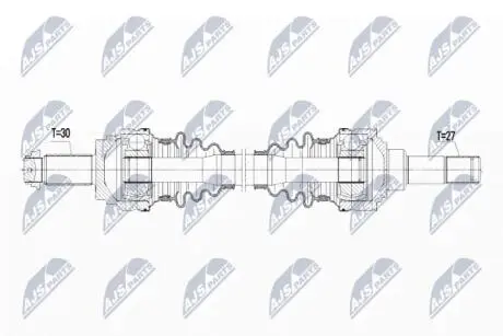 Полуось NTY NPW-BM-075