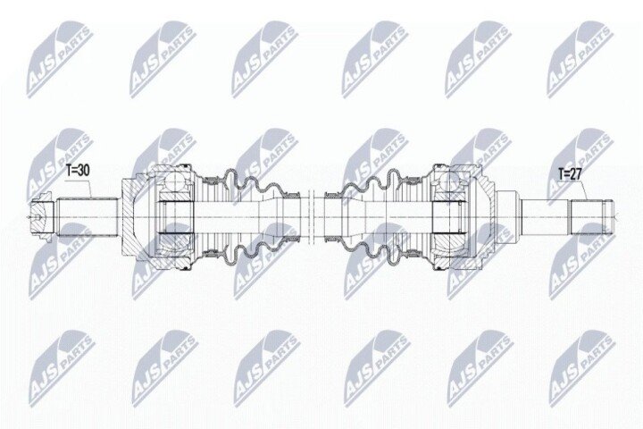 Піввісь NTY NPW-BM-075 (фото 1)