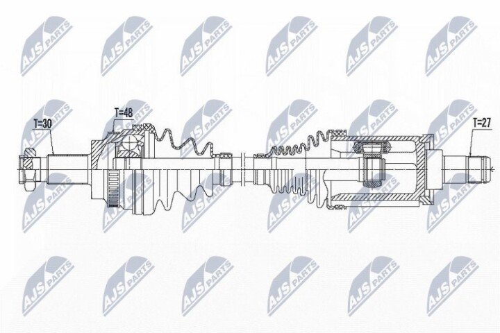 Піввісь NTY NPW-BM-081 (фото 1)