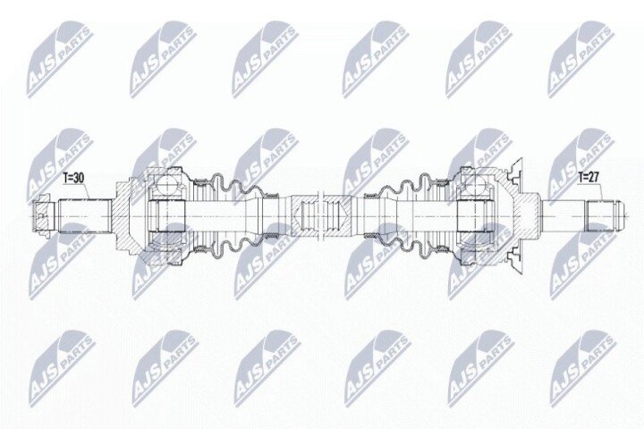 Піввісь NTY NPW-BM-087 (фото 1)