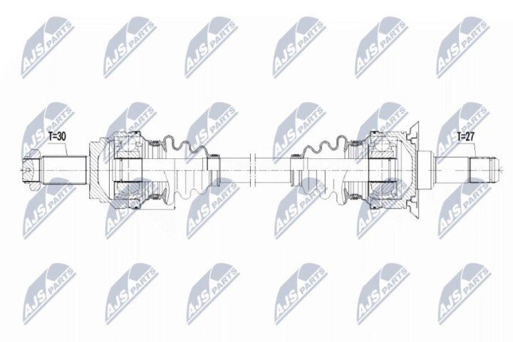 Полуось NTY NPW-BM-097 (фото 1)