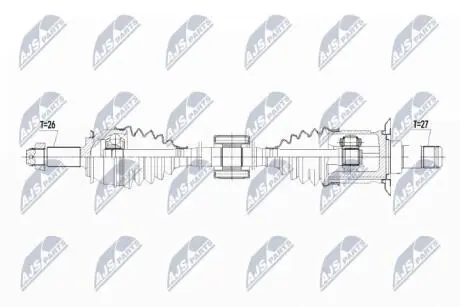 Полуось NTY NPW-BM-103