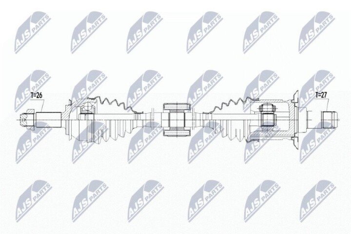 Полуось NTY NPW-BM-103 (фото 1)