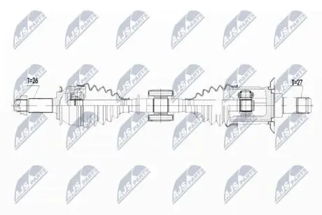 Полуось NTY NPW-BM-105