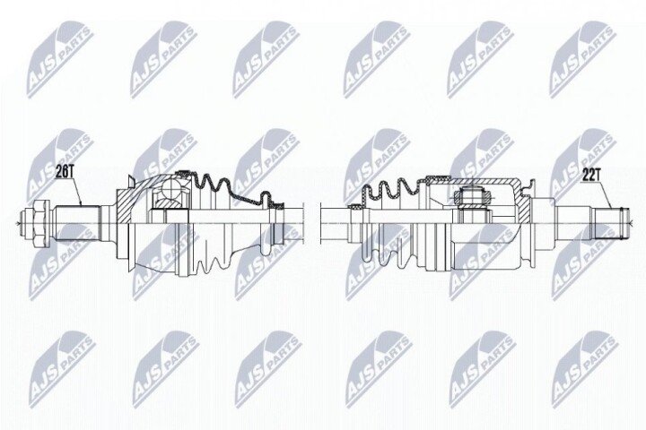 Піввісь NTY NPW-BM-119 (фото 1)