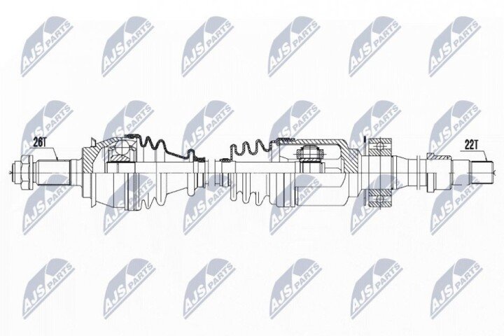 Полуось NTY NPW-BM-121 (фото 1)